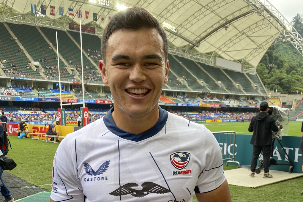 Sam Walsh made his debut for USA at the Hong Kong Sevens. Photo: Antony Dickson