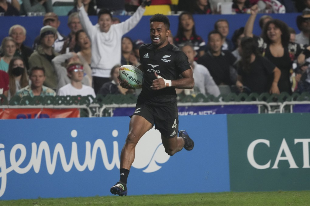New Zealand’s Akuila Rokolisoa runs in a try against Canada. Photo: Sam Tsang