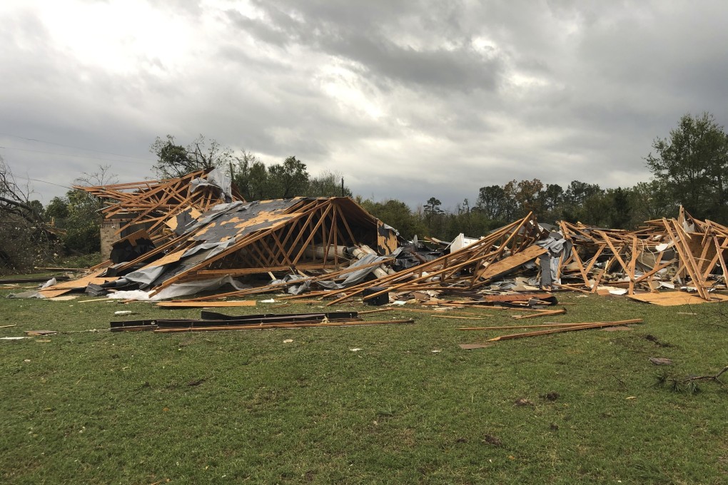 Scenes of devastation after a massive tornado hit Texas. Photo: AP