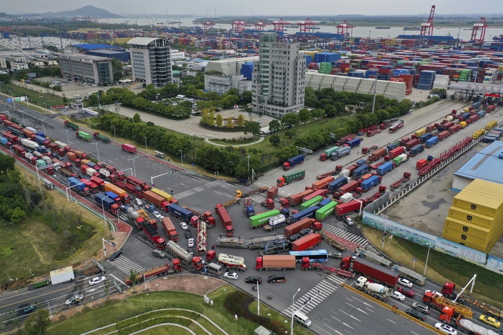 China’s exports declined by 0.3 per cent in October compared with a year earlier, while imports declined by 0.7 per cent last month, data released on Monday showed. Photo: AP