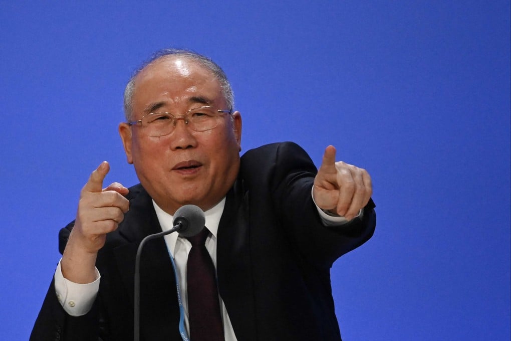 Xie Zhenhua, pictured at COP26, said he hopes this year’s summit can address the needs of developing countries in areas such as emissions reduction and financing. Photo: AFP