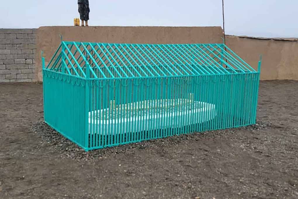The tomb of late Afghan Taliban leader Mullah Omar, at Omarzo in Suri district of Zabul province. Photo: AFP /Taliban Government