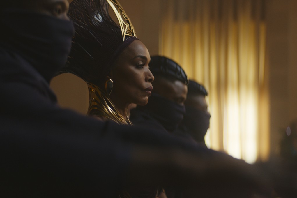 Angela Bassett as Ramonda in a still from Black Panther: Wakanda Forever (category IIA), directed by Ryan Coogler. Letitia Wright and Tenoch Huerta co-star. Photo: Marvel Studios