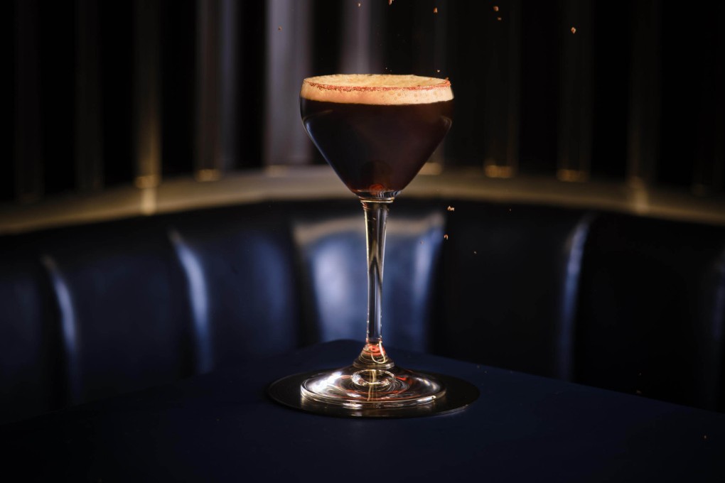 Wake Up - Inspired by Rage Against The Machine’s 1991 hit, this espresso martini riff comprises beef jerky-washed Wild Turkey Rye, espresso, coffee liqueur, kokuto syrup, and is garnished with shrimp roe and tonka beans. Photo: Handout