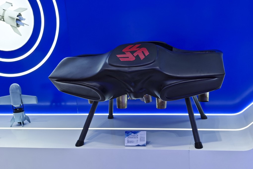 A Chinese defence contractor says it will test its jet-propelled skateboard with a human flight next year. Photo: Richard Zhang