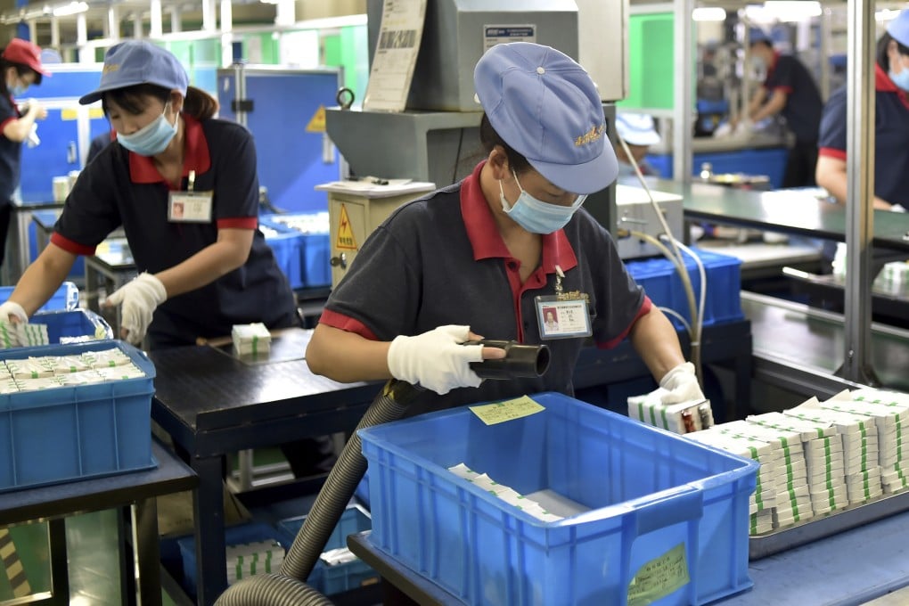 Producer price index (PPI), which reflects the prices that factories charge wholesalers for products, fell by 1.3 per cent in October, down from a rise of 0.9 per cent in September. Photo: AP