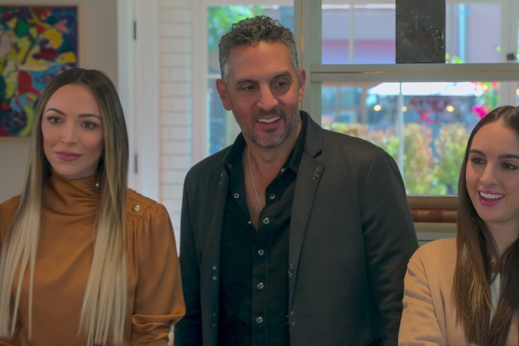 arrah Brittany (left), Mauricio Umansky and Alexia Umansky in a still from Buying Beverly Hills, a reality show about their Los Angeles high-end real estate business. Photo: Netflix