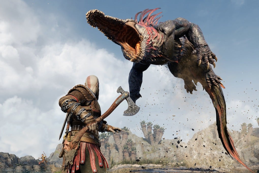 A still from the video game God of War Ragnarok, released on Wednesday on PS5, PS4 and PC. Image: Sony PlayStation