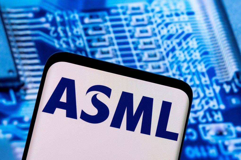 The ASML logo is seen in this illustration photo taken on February 28, 2022. Photo: Reuters