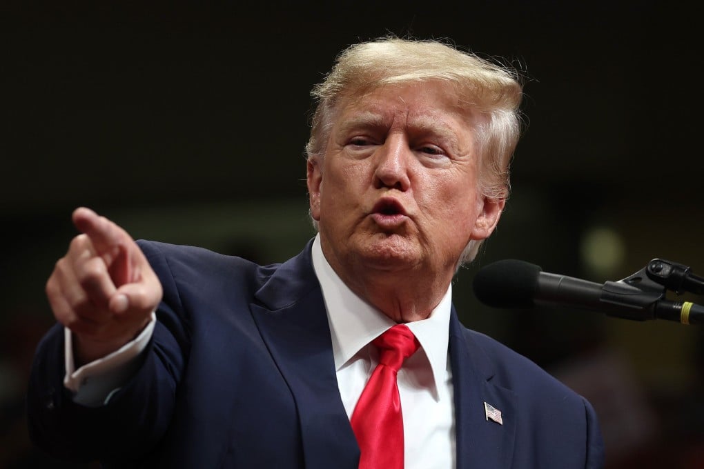Former US president Donald Trump speaks during a “Save America” rally in Anchorage, Alaska, in July. Photo: AFP
