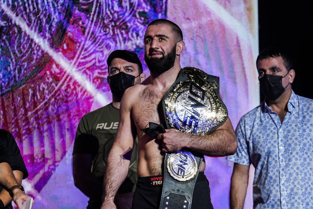 Kiamrian Abbasov at the ONE: Full Circle ceremonial weigh-ins. Photos: ONE Championship.