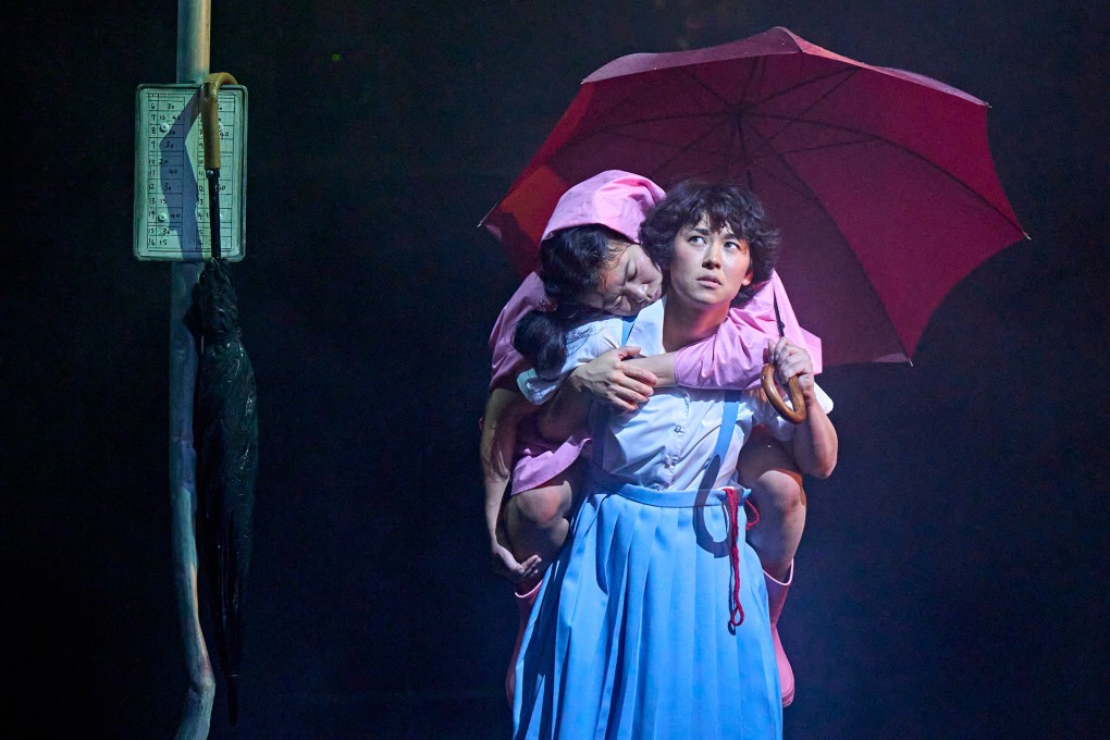 Mei Mac (left) as Mei, and Ami Okumura Jones as Satsuki, in My Neighbour Totoro. The play has been praised for boosting East Asian visibility in British theatre. Photo: Twitter/@totoro_show