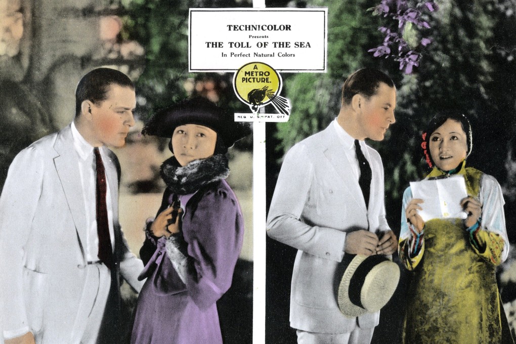 Anna May Wong in her first leading role, in The Toll Of The Sea, with Kenneth Harlan, seen in a 1922 film lobbycard. Photo: LMPC via Getty Images