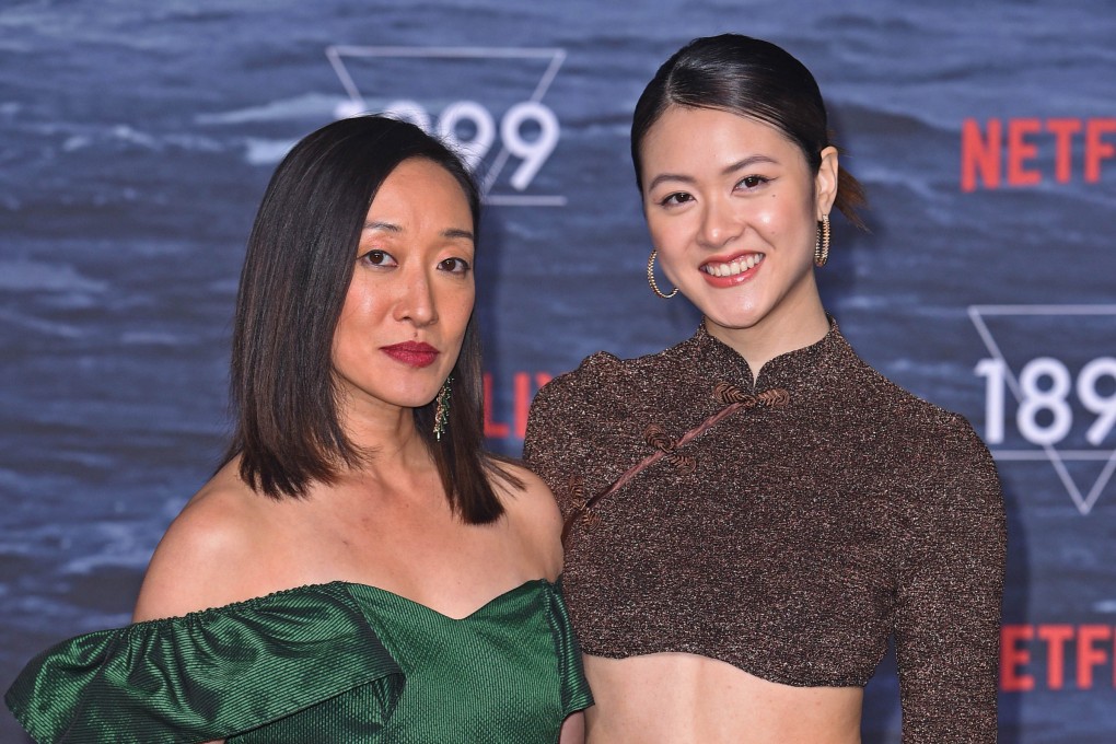 Gabby Wong and Isabella Wei attend the Netflix “1899” series premiere in Berlin, Germany. Wong, for whom this is her first major role, is coy about the thriller series. Photo: Tristar Media/WireImage