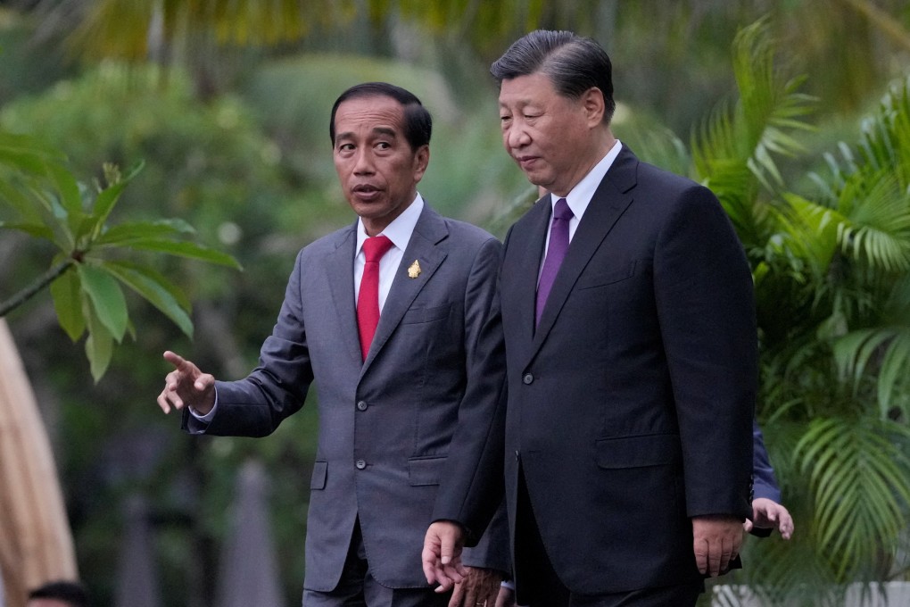 Indonesian President Joko Widodo (left) with Chinese President Xi Jinping during the G20 summit in Bali. Photo: Reuters