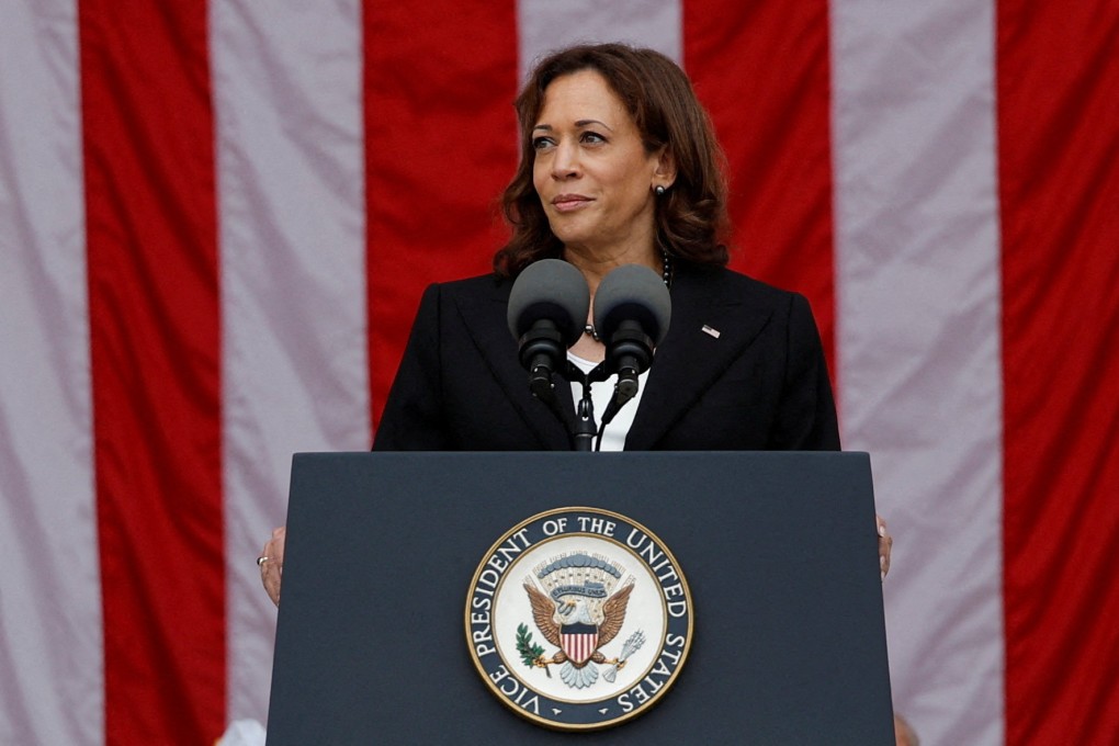 US Vice President Kamala Harris in Arlington, Virginia, US on Friday. Photo: Reuters