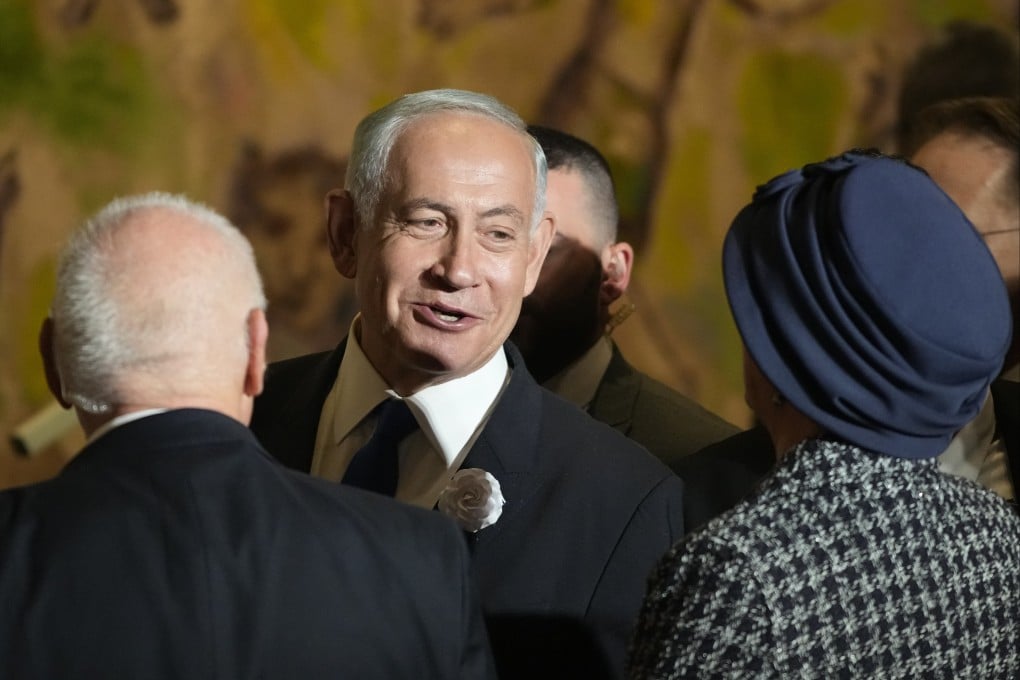 Israel’s prime minister-designate Benjamin Netanyahu arrives at the swearing-in ceremony for Israeli politicians at the Knesset, Israel’s parliament, in Jerusalem, Israel on Tuesday. Photo: AP