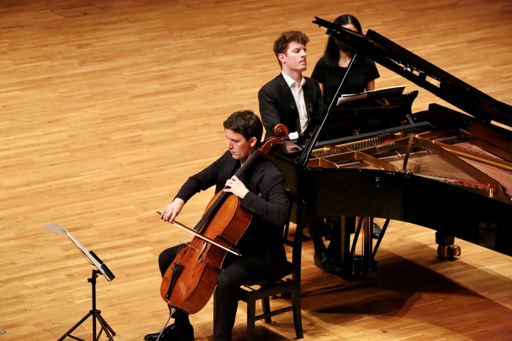 Cellist Maximilian Hornung and pianist Alexander Krichel performing in a duo recital presented by Hong Kong Sinfonietta at Hong Kong City Hall Concert Hall on November 15, 2022. Photo: Hong Kong Sinfonietta