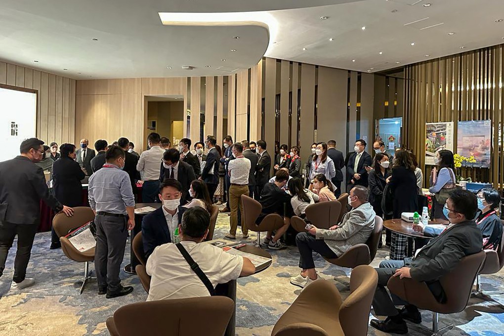 Potential homebuyers at a sales event.  Photo: Handout