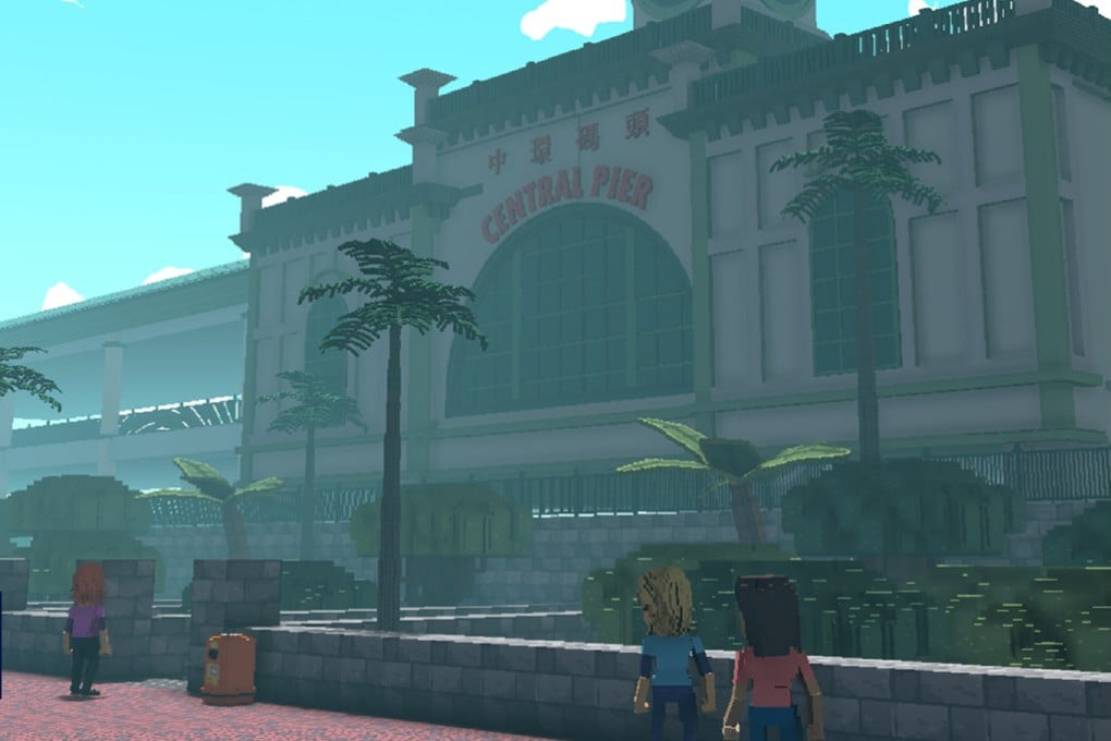 Central Pier in Hong Kong recreated in metaverse platform Sandbox. Hong Kong Philharmonic Orchestra’s first-ever metaverse concert will take place in May 2023, in a virtual space not unlike this. Photo: SCMP