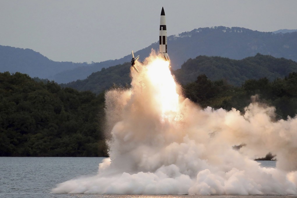 This year North Korea has conducted a record number of ballistic missile tests. File photo: KCNA/KNS via AP