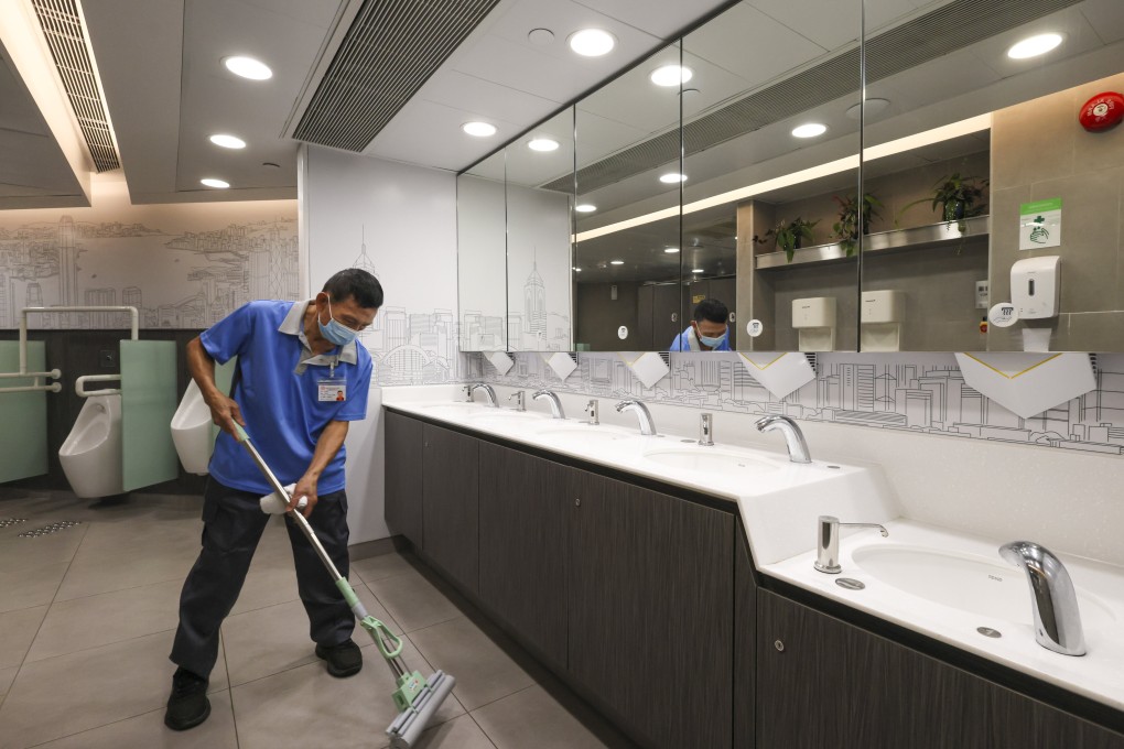 Peak of perfection: the toilets at Peak Tower has won the gold award as best public conveniences in the city. Photo: Dickson Lee
