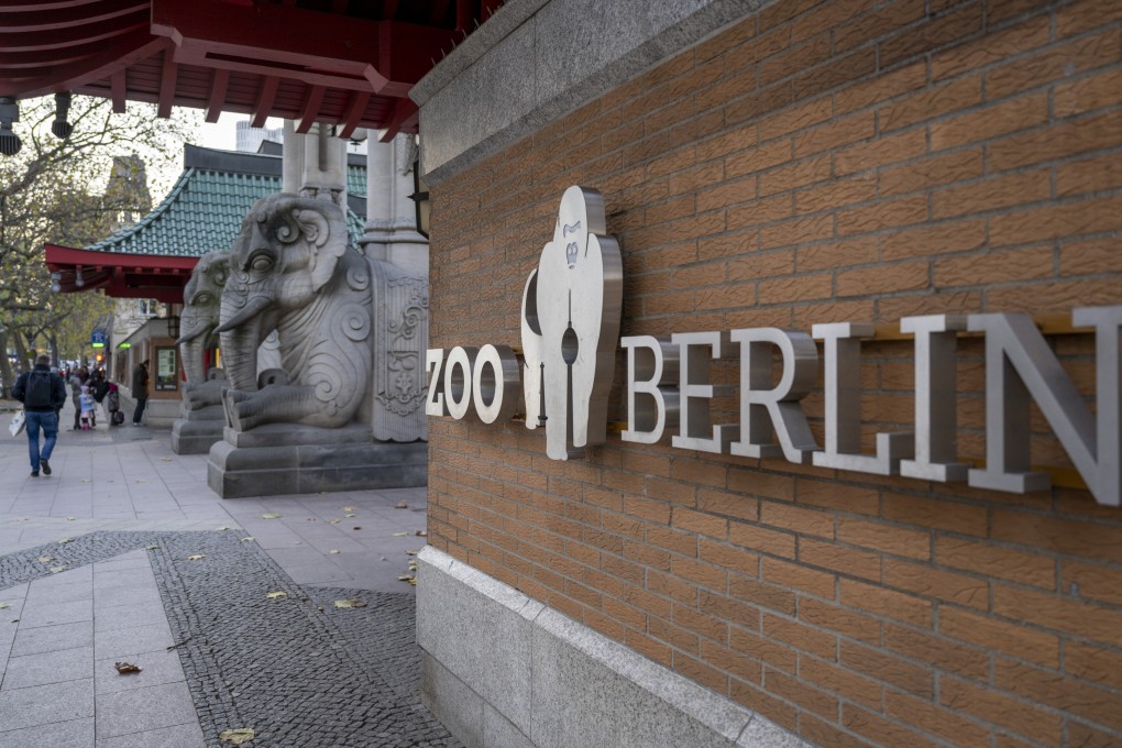 The entrance to Berlin Zoo in Berlin, Germany on Friday which has shut its doors to visitors after one of its aquatic birds tested positive for avian flu. Photo: dpa via AP