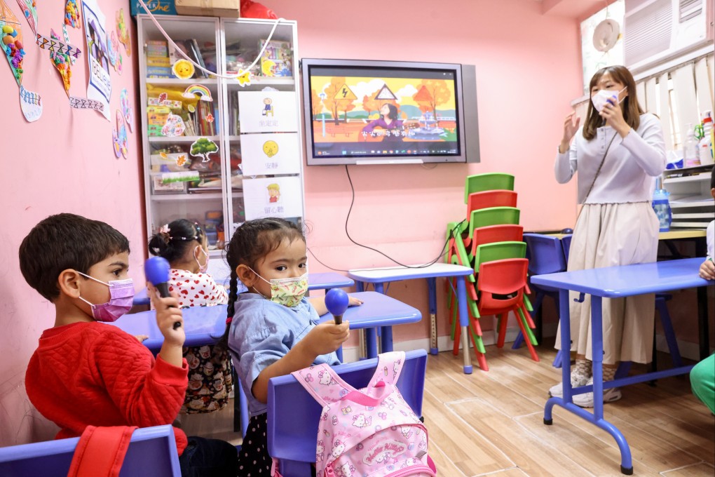 Pupils take part in a Chinese music class provided by Integrated Brilliance Education Limited. Photo: K. Y. Cheng