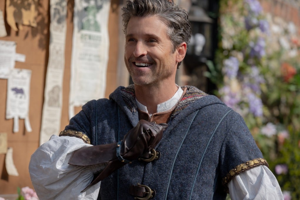 Patrick Dempsey talks about Disenchanted, how he relished the more swashbuckling role (above), and the heroic singing and dancing. Photo: Disney+ via AP