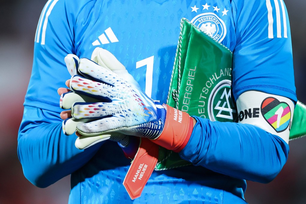 German goalkeeper captain Manuel Neuer wears the captain’s ‘One Love’ armband. Photo: dpa