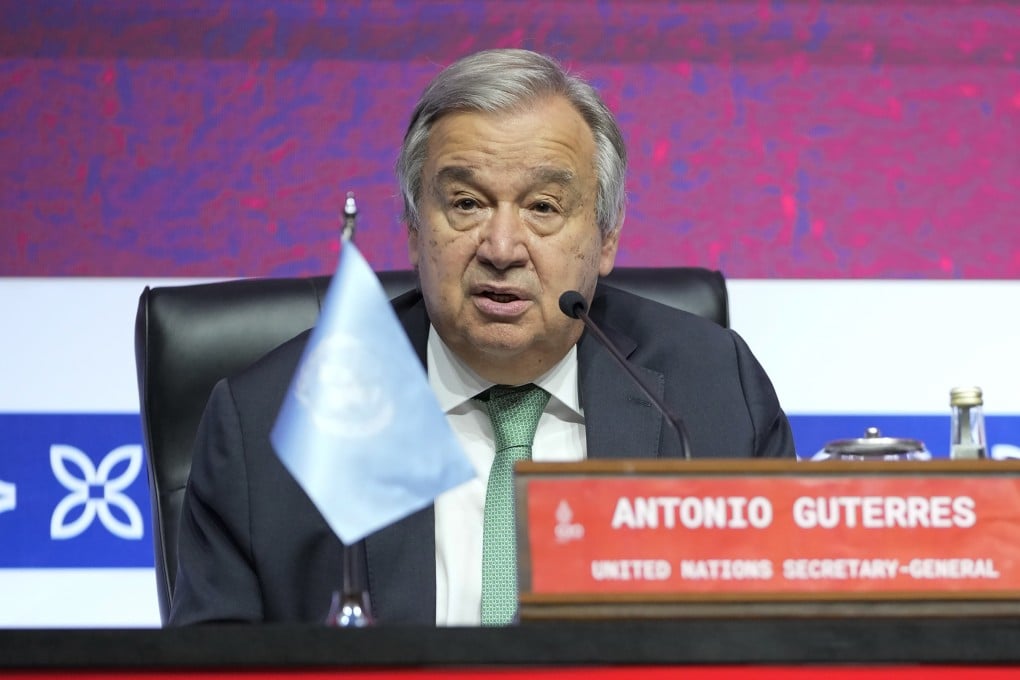 United Nations Secretary General Antonio Guterres pictured at the G20 Summit in Bali earlier this month. Photo: AP