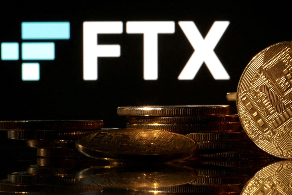 Representations of cryptocurrencies seen in front of a displayed FTX logo in this illustration taken November 10, 2022. Photo: Reuters