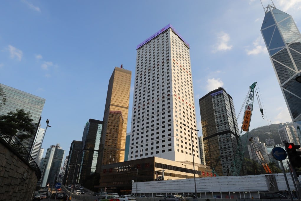 Bank of America Tower in Hong Kong’s Central district, pictured in October 2020. Photo: SCMP / Dickson Lee