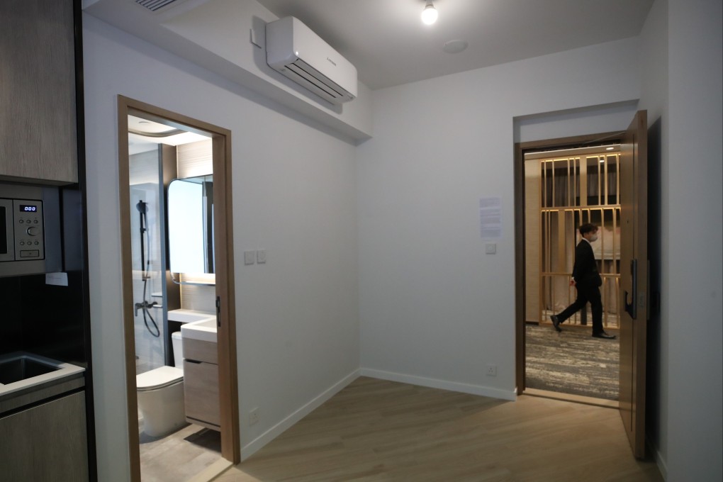 The interior of an unmodified show flat. Photo: Edmond So