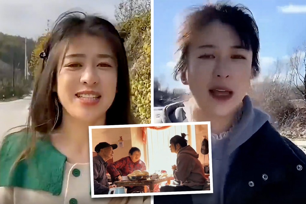 Guan Yanxia from China’s Shandong province has visited more than 100 elderly relatives of strangers who are unable to visit their parents and grandparents. Photo: SCMP Composite.