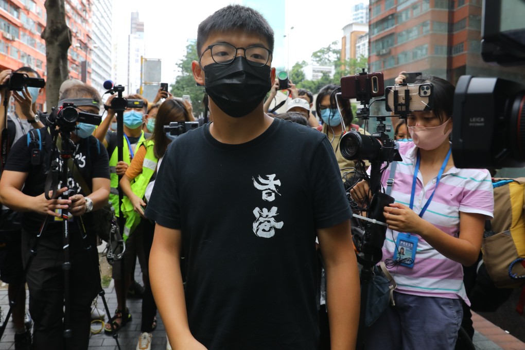 Activist Joshua Wong in 2020. Photo: Dickson Lee