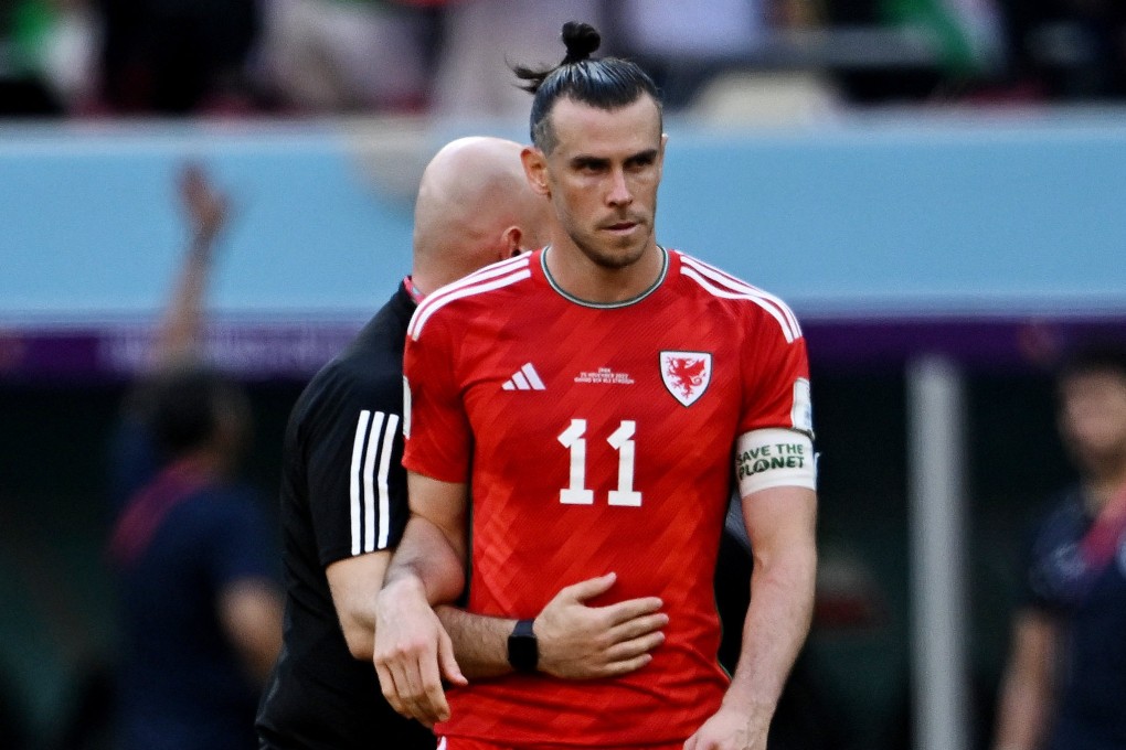 Wales’ Gareth Bale looks dejected after their defeat by Iran at the 2022 Fifa World Cup in Qatar. Photo: Reuters