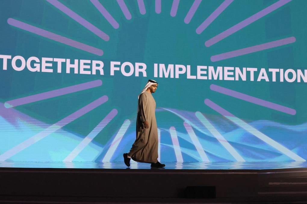 UAE President Sheikh Mohammed bin Zayed al-Nahyan arrives to deliver a speech on the second day of the COP27 climate conference on November 7 in Sharm el-Sheikh, Egypt. The UAE has recently built on its strategy to achieve net zero carbon emissions by 2050. Photo: AFP