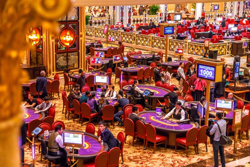 A view of blackjack tables and gamblers inside The Venetian Casino in Macau on December 9, 2016. Photo: Shutterstock