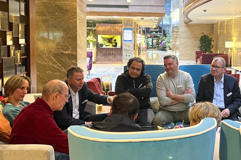 Members of Fores meet for the first time at a hotel in Beijing on November 18. Photo: Handout