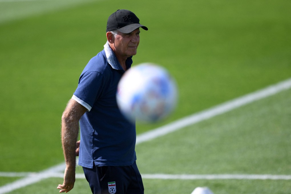Iran’s Portuguese coach Carlos Queiroz takes part in a training session at Al Rayyan SC in the Al Rayyan district of Doha. Photo: AFP