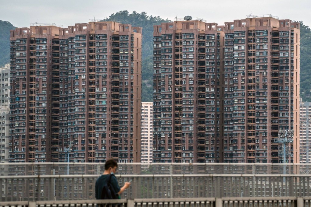 Residential buildings in Hong Kong, pictured on October 17, 2022. An index of lived-in homes prices has dropped to nearly a five-year low. Photo: Bloomberg