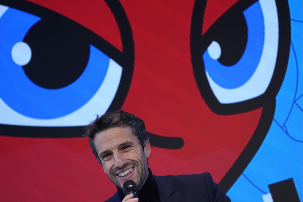 Tony Estanguet, the head of the 2024 Paris Olympics, speaks during a press conference on tickets sales. Photo: AP