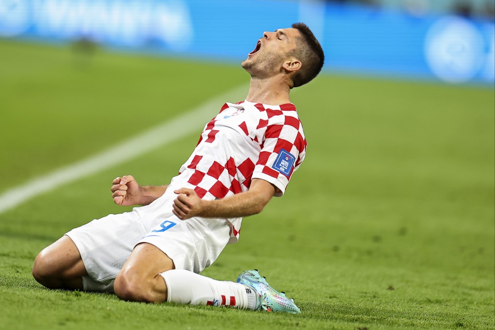 Andrej Kramaric of Croatia celebrates his goal against Canada at the Fifa World Cup in Doha, Qatar on Sunday. Photo: Xinhua