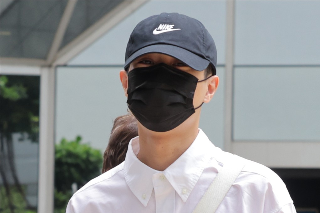 Patrick Chow appears at Wan Chai Court. Chow, who was shot while trying to take a police officer’s gun during a protest in 2019, was found guilty of three charges. Photo: Jelly Tse