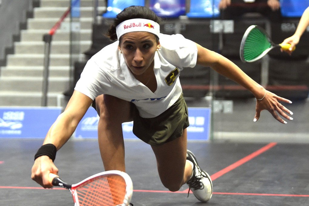 Nouran Gohar is through to the last eight of the Hong Kong Squash Open. Photo: Xinhua