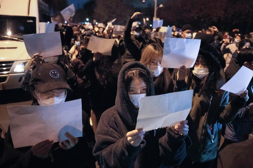 Protesters across China have expressed anger over strict zero-Covid measures. showing a rare direct challenge to the Communist Party. Photo: AP