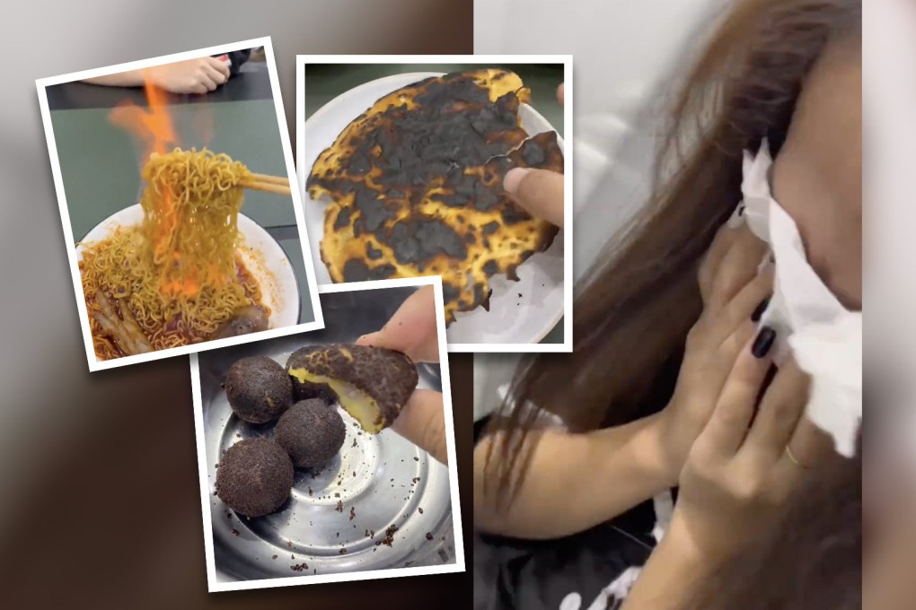 A woman in China with no cooking experience shares her comedic attempts to feed her husband and delights millions on mainland social media. Photo: SCMP composite/handout