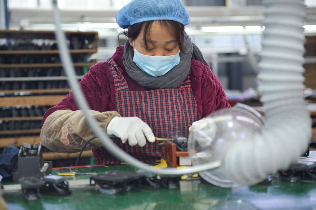 China’s Caixin manufacturing purchasing managers’ index (PMI) rose to 49.4 in November, up from 49.2 in October, data released on Thursday showed. Photo: AFP