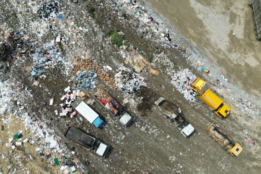 The North East New Territories Landfill as seen from Ta Kwu Ling on September 2. Photo: Felix Wong